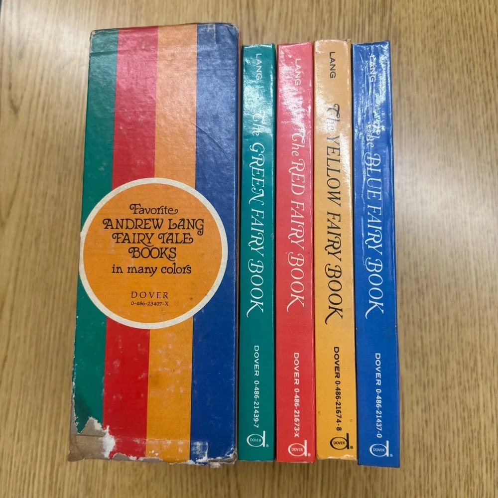 Dover Andrew Lang Fairy Tale Books Box Set 4 Vols Blue Red Green Yellow Good